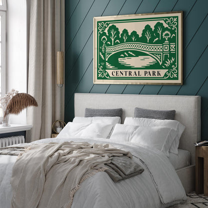 Bow Bridge Central Park Poster - Horizontal Wall Art Print