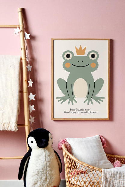 Magical Frog Poster – Kids Room Wall Art