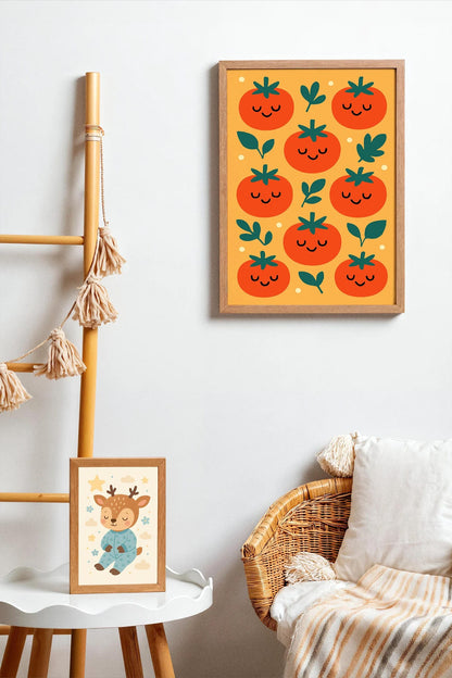 Happy Tomatoes Wall Art – Playful Kitchen Decor