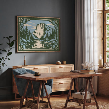Yosemite National Park Poster - Landscape Horizontal Art Print
