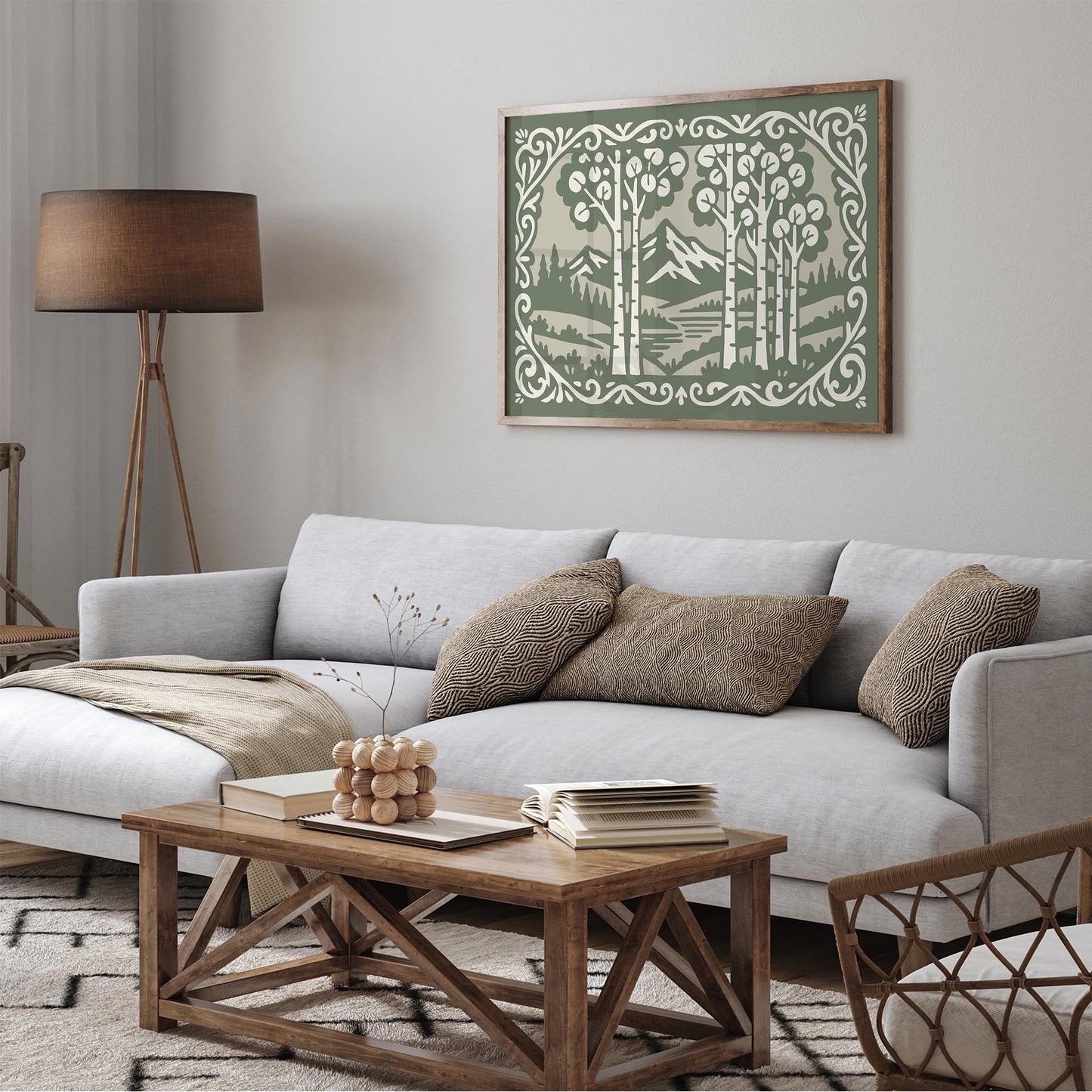 Aspen Mountain Landscape Poster - Horizontal Wall Art