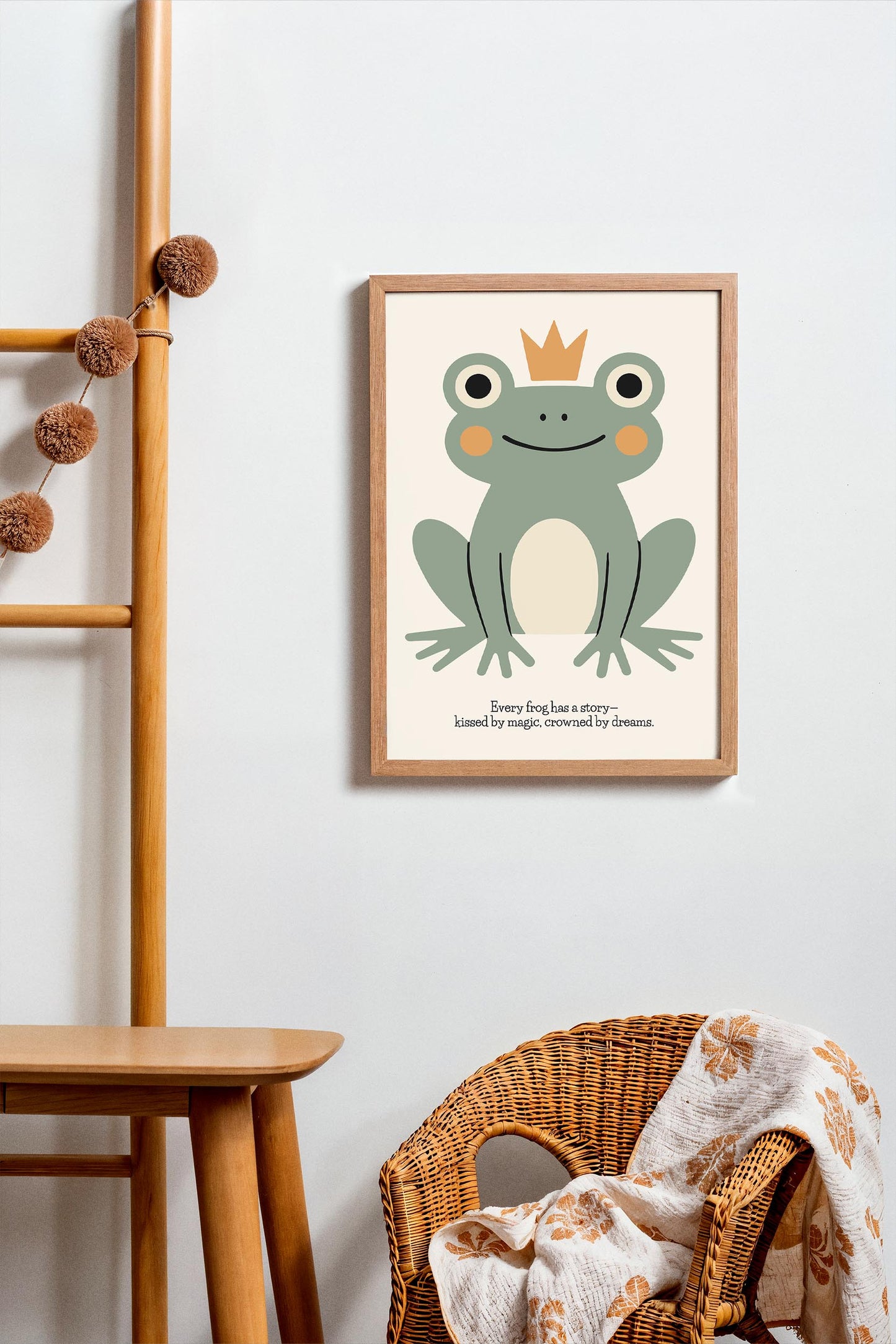 Magical Frog Poster – Kids Room Wall Art