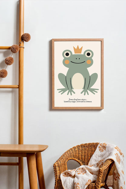 Magical Frog Poster – Kids Room Wall Art