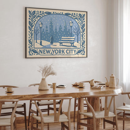 New York City Winter Wall Art Print