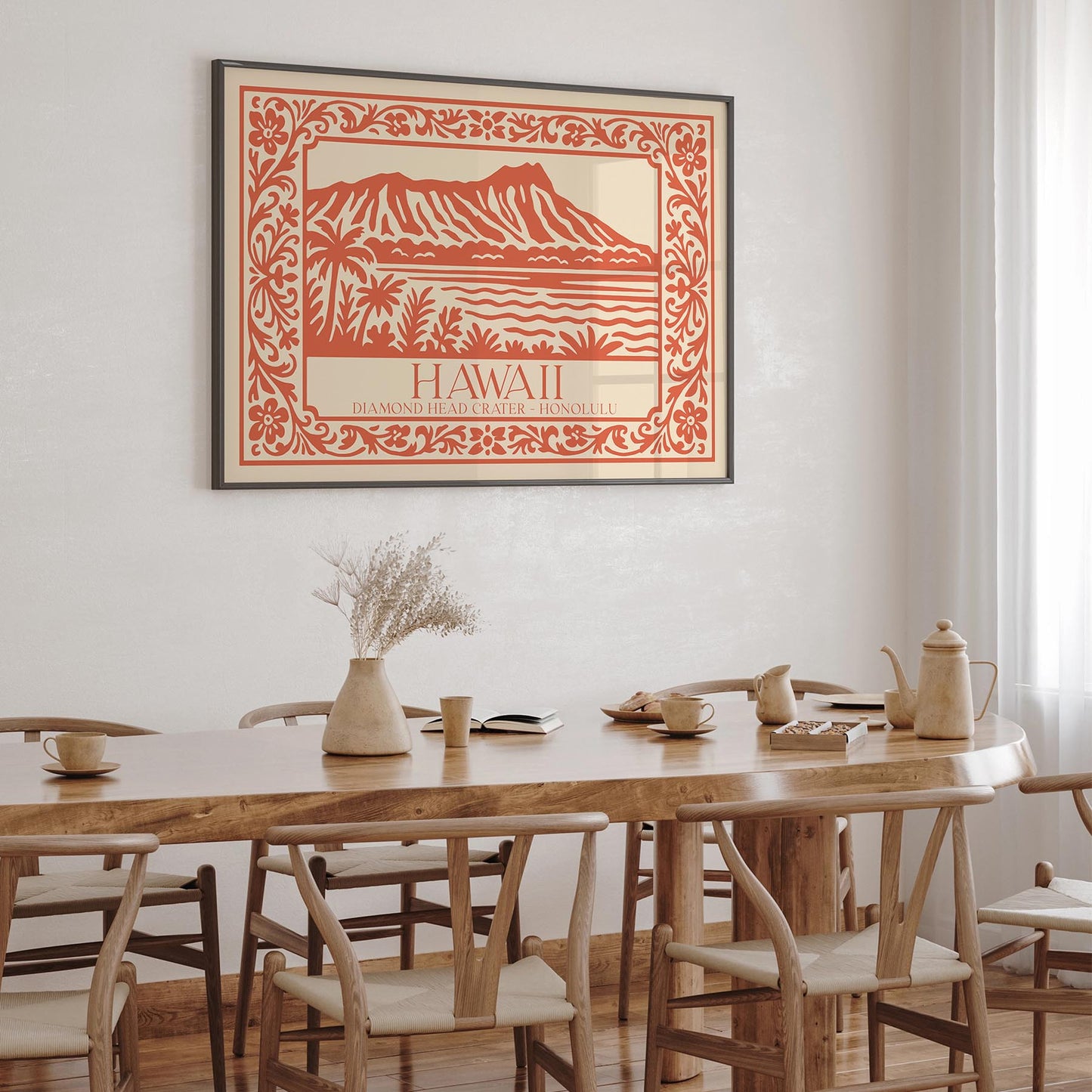 Diamond Head Crater Honolulu Wall Art Print