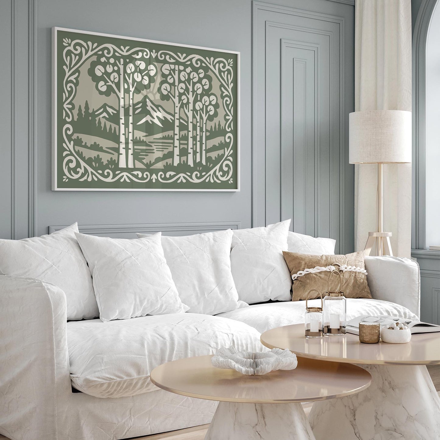 Aspen Mountain Landscape Poster - Horizontal Wall Art