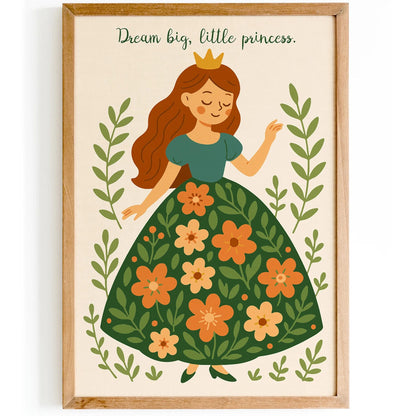 Little Princess Dream Big – Nursery Wall Art