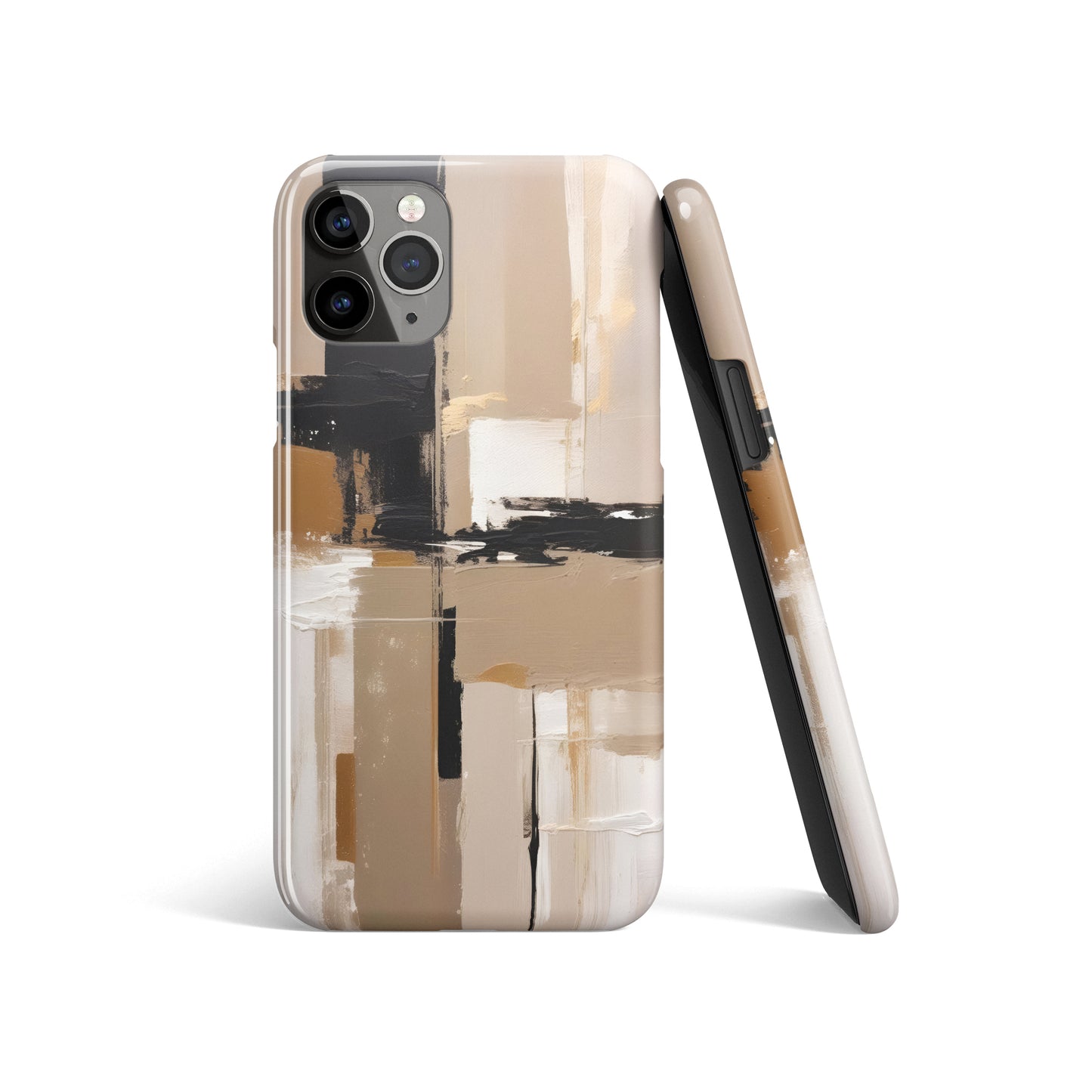 Beige Impressions iPhone Case