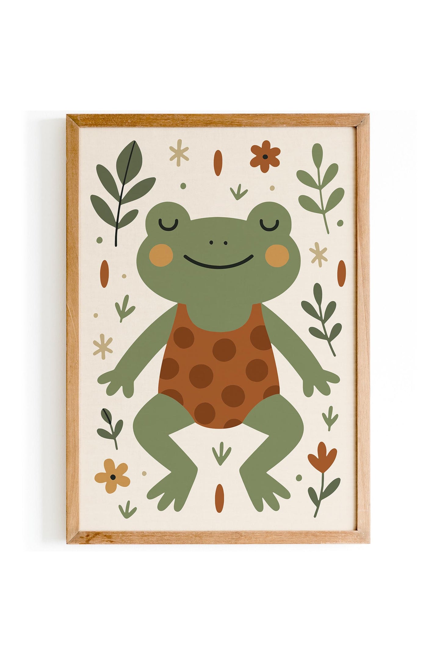 Cute Frog Print -  Kids Wall Art