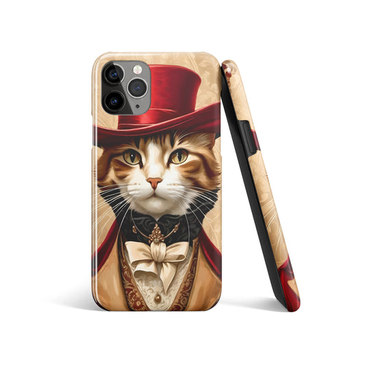 Elegant Victorian Cat iPhone Case