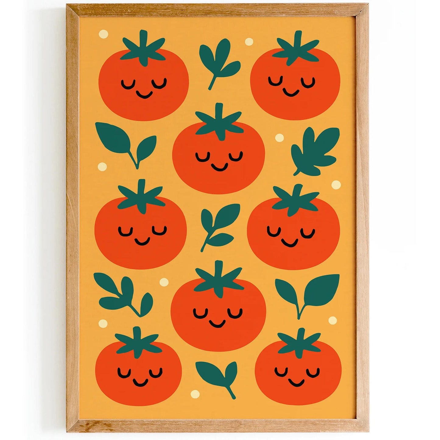 Happy Tomatoes Wall Art – Playful Kitchen Decor