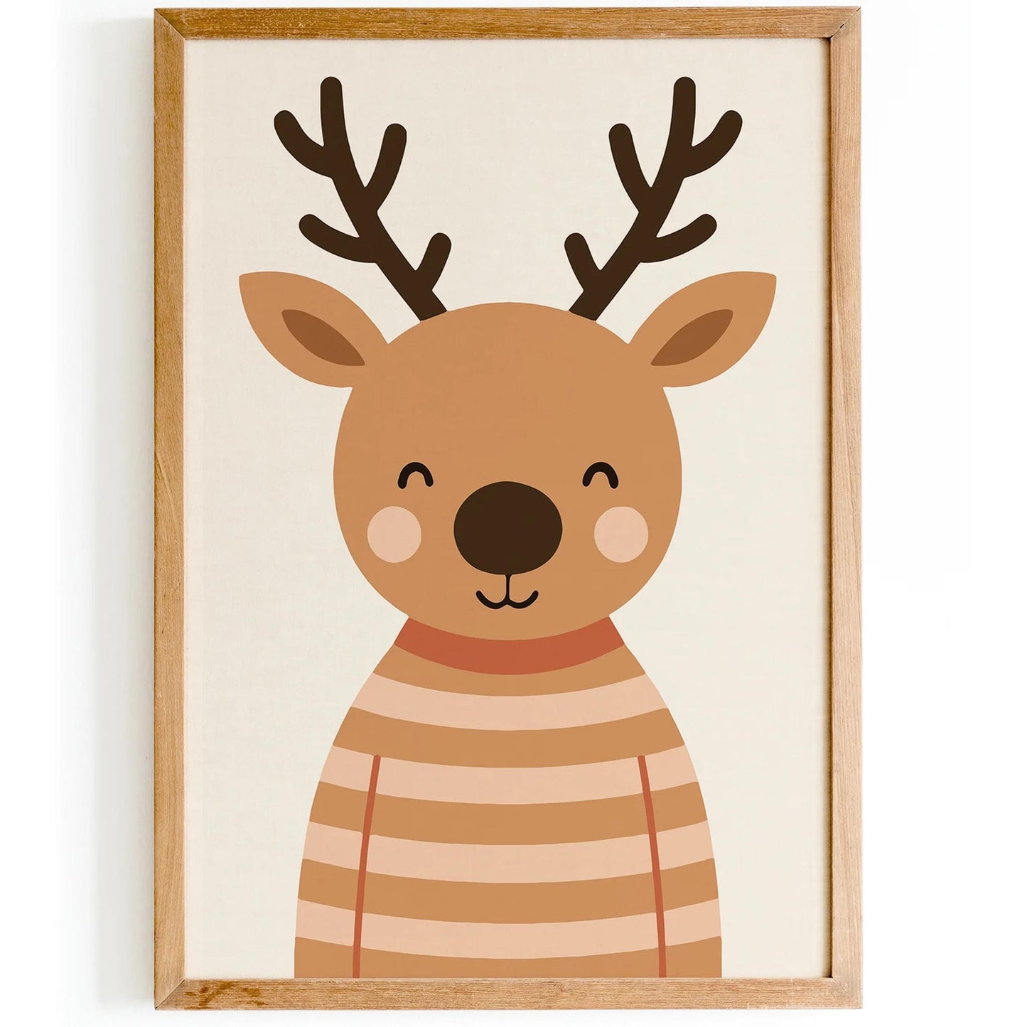 Baby Deer in Sweater Art Print