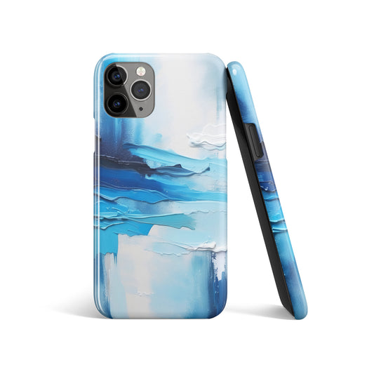 Abstract Ocean Painting Blue iPhone Case
