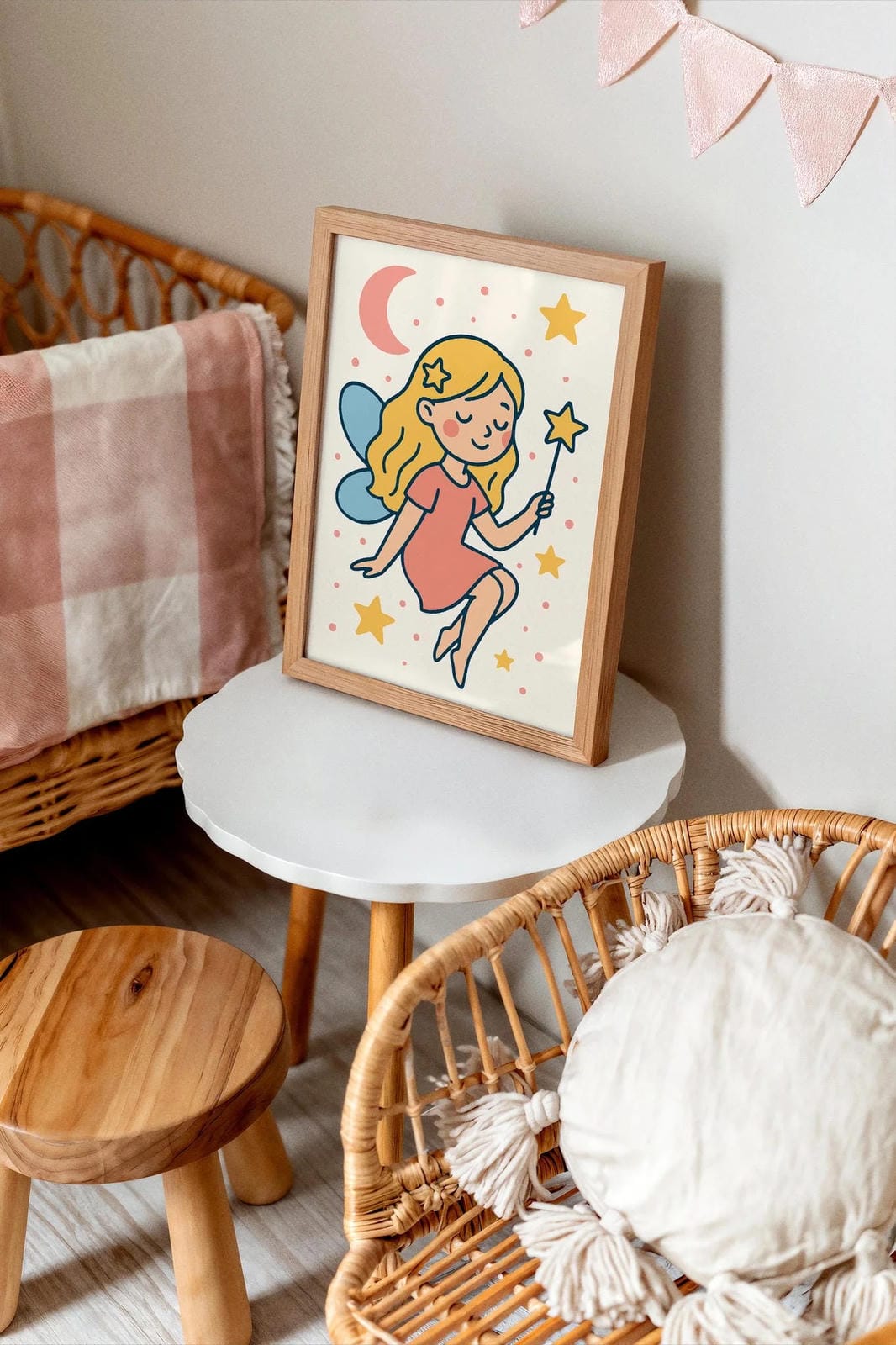 Little Fairy Wall Art Print – Magical Kids’ Room Decor