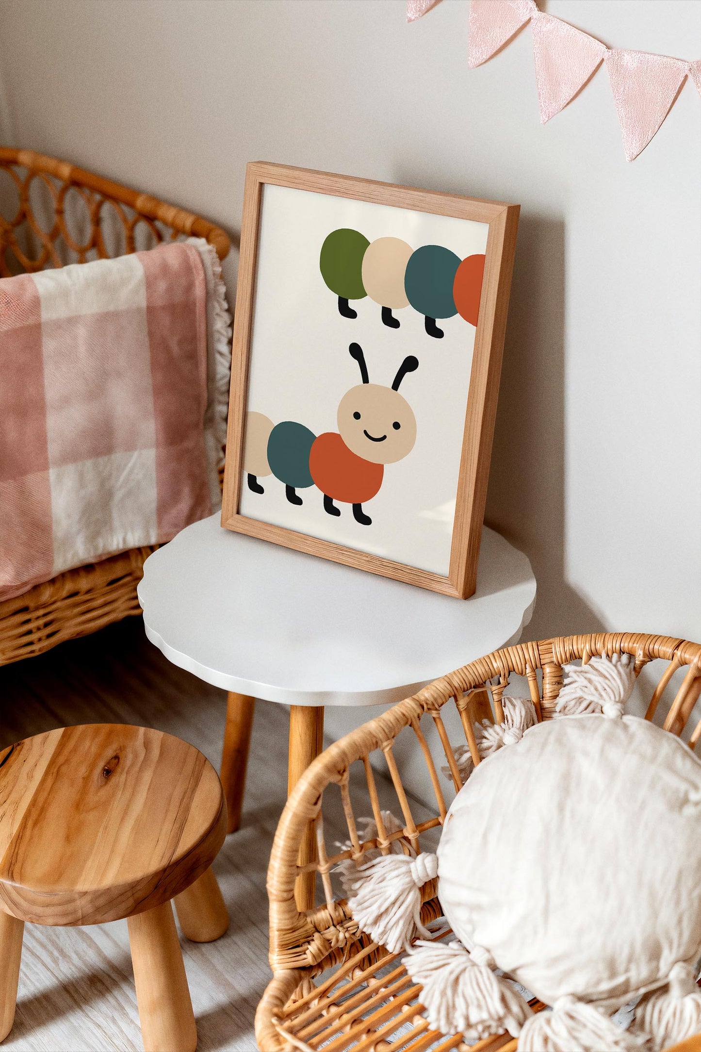 Cute Caterpillar Poster - Nursery Wall Art