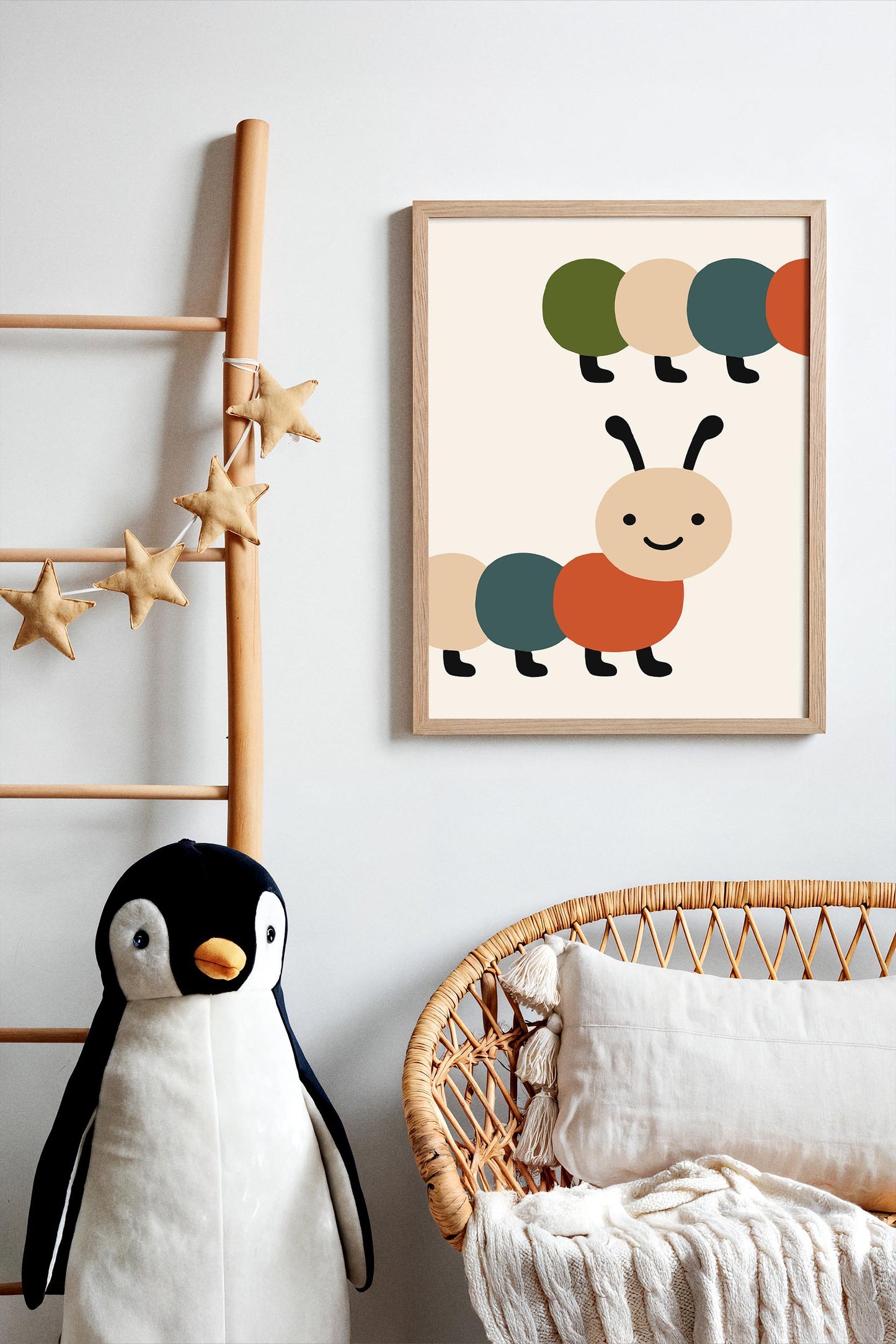 Cute Caterpillar Poster - Nursery Wall Art