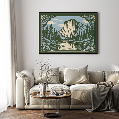 Yosemite National Park Poster - Landscape Horizontal Art Print