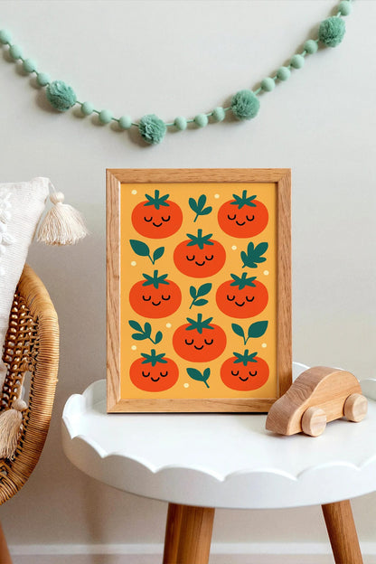 Happy Tomatoes Wall Art – Playful Kitchen Decor