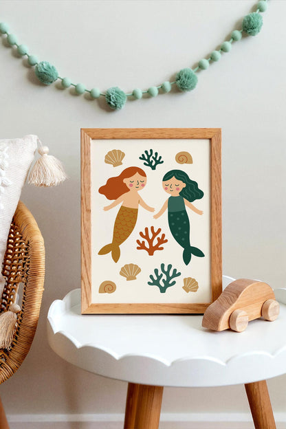 Two Little Mermaids Poster