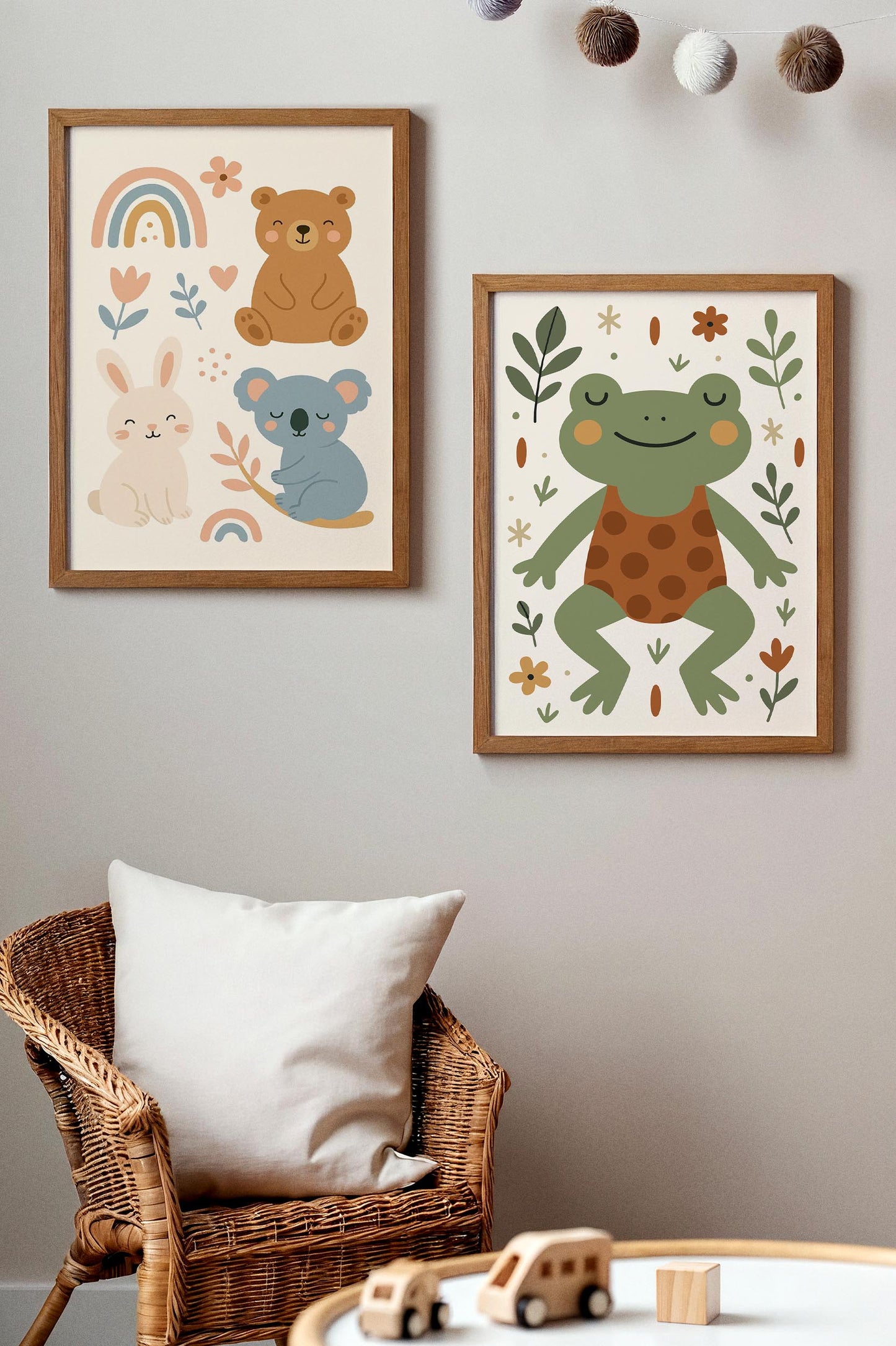 Cute Frog Print -  Kids Wall Art