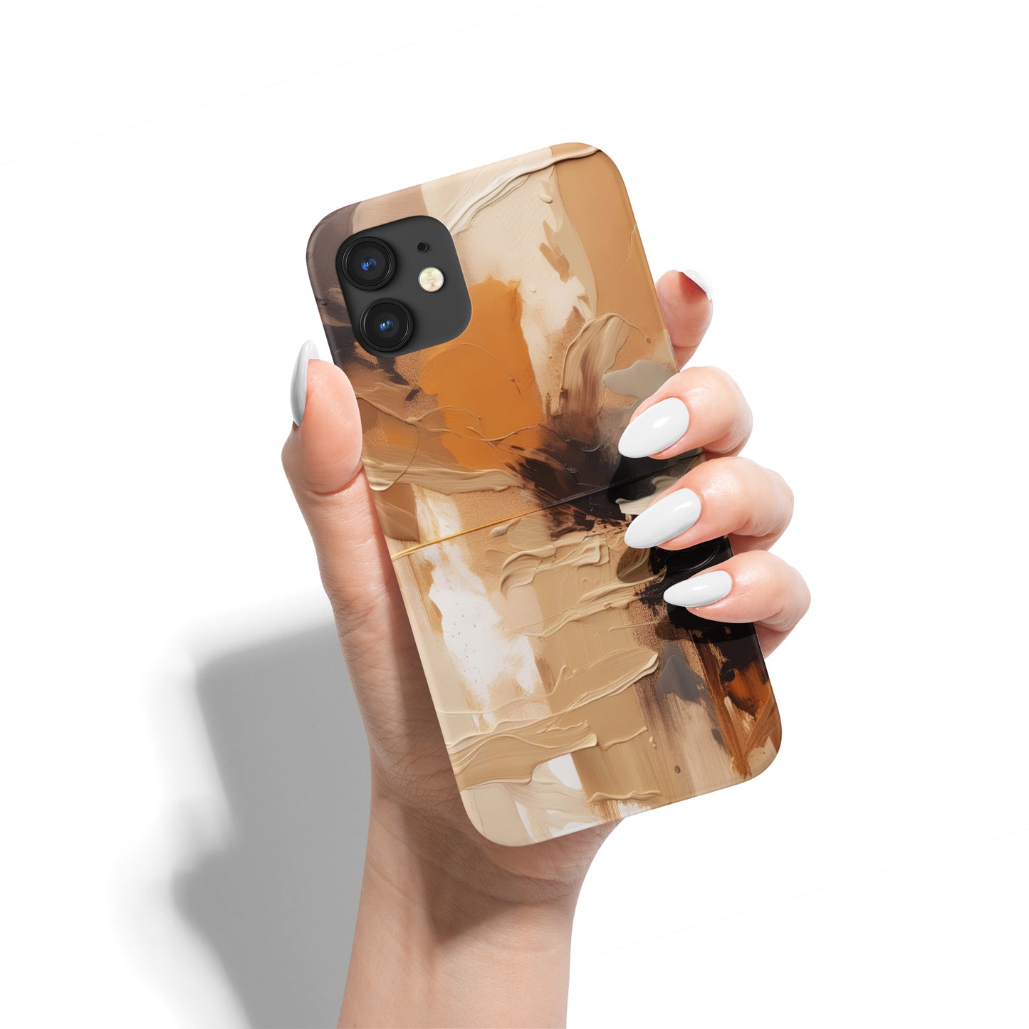 Neutral Colors Abstract Painting iPhone Case