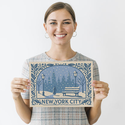 New York City Winter Wall Art Print