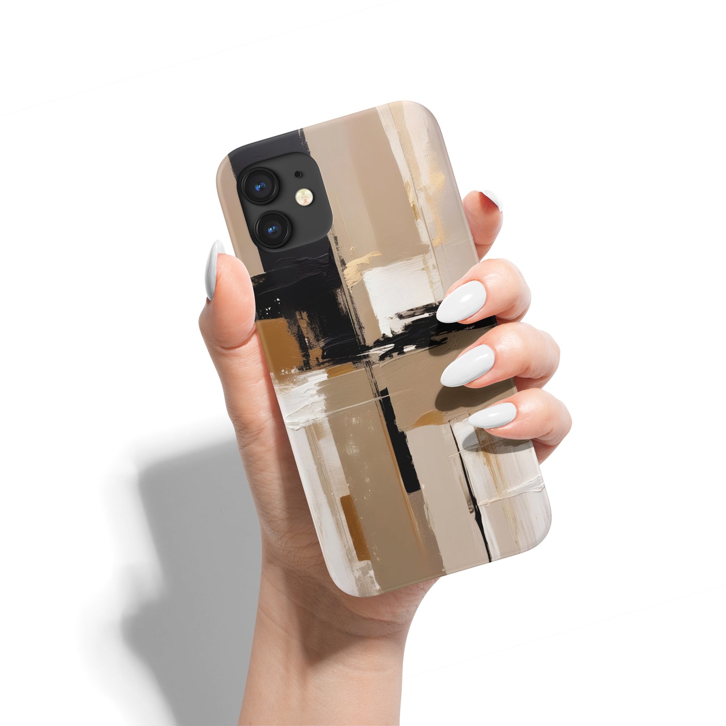 Beige Impressions iPhone Case