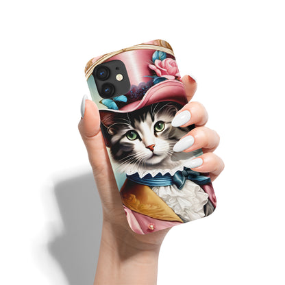 Cute Victorian Cat iPhone Case