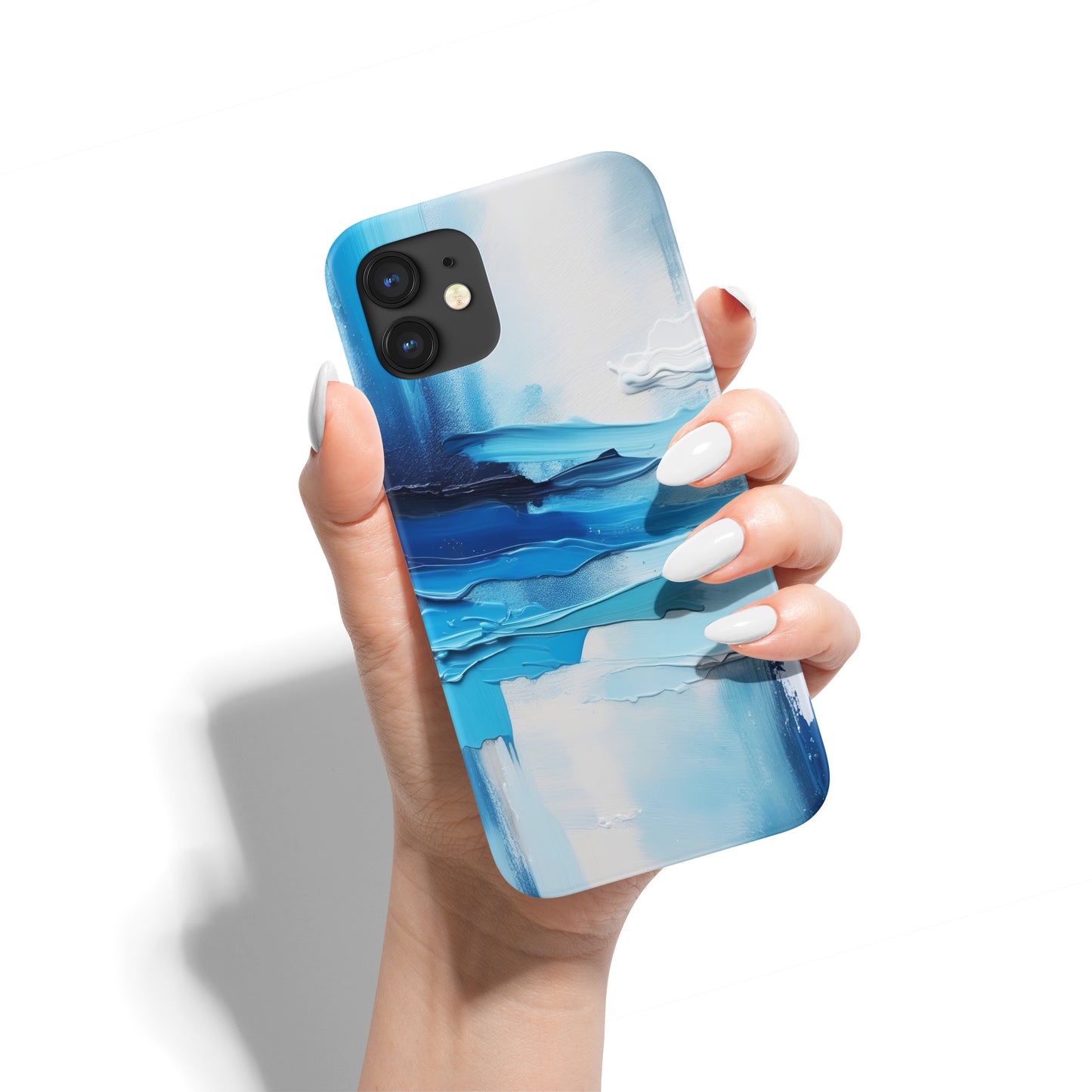 Abstract Ocean Painting Blue iPhone Case