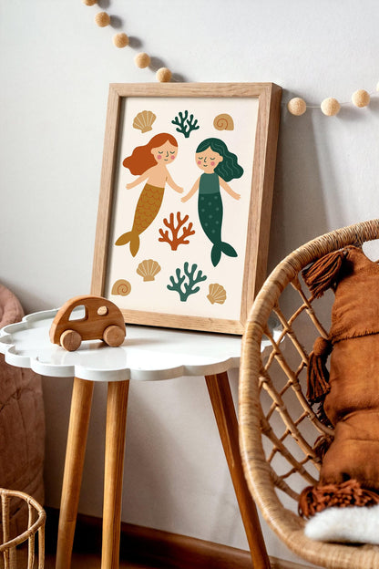 Two Little Mermaids Poster