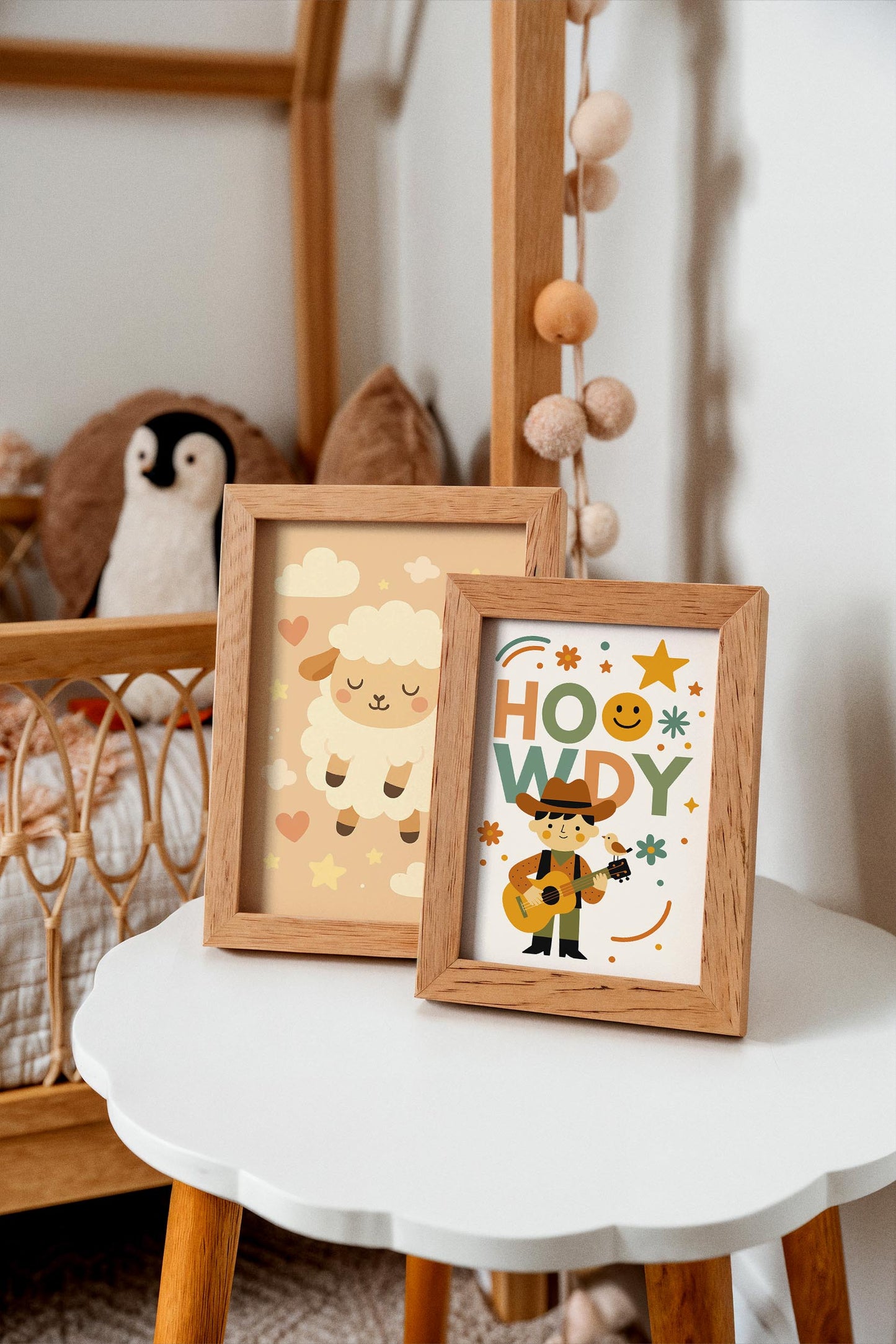 Howdy Cowboy Poster – Western Kids Wall Art