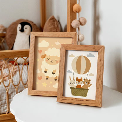 Animals Balloon Poster - Little Adventurer Kids Wall Art