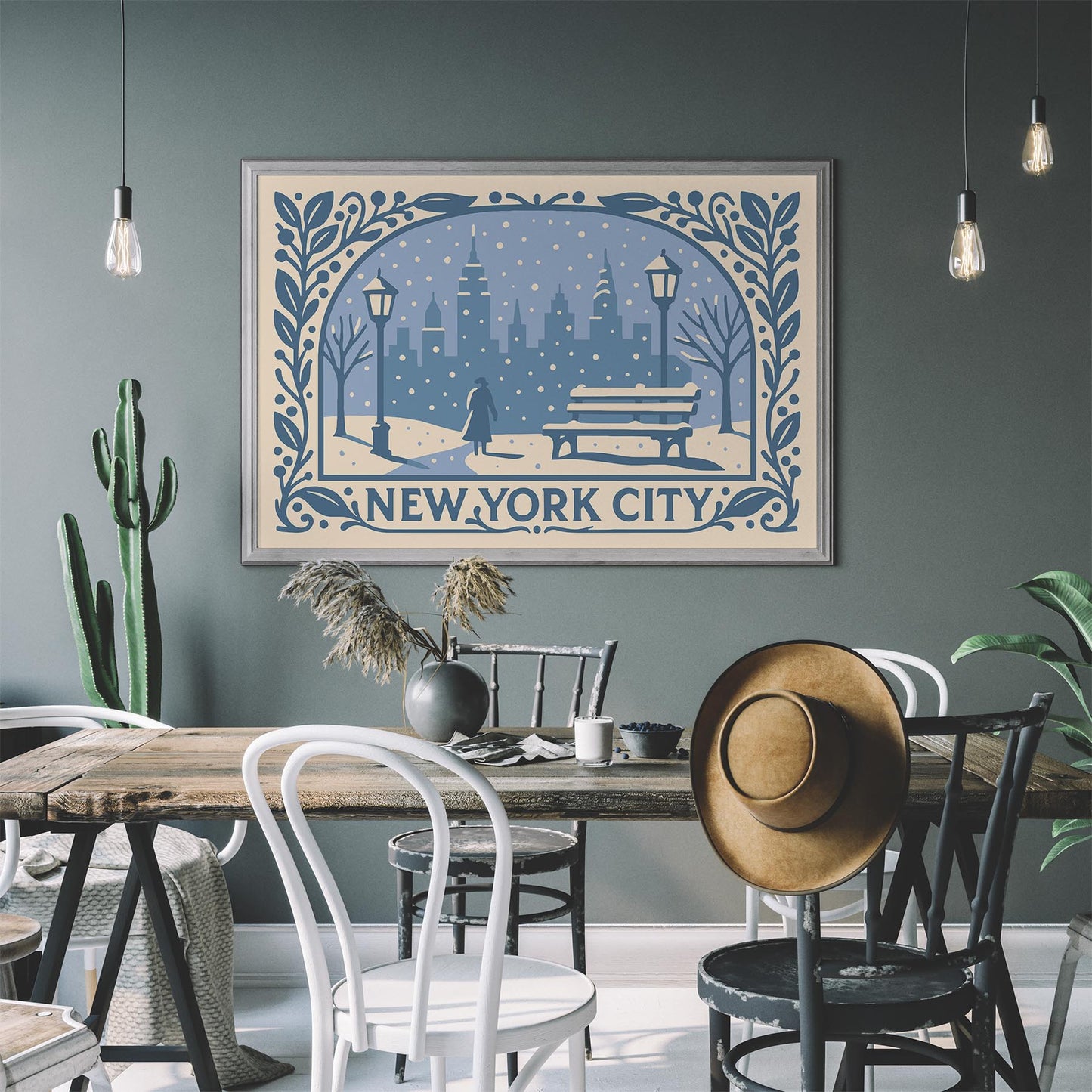New York City Winter Wall Art Print