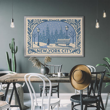 New York City Winter Wall Art Print