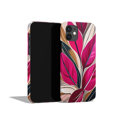 Fuchsia Floral Patterns iPhone Case