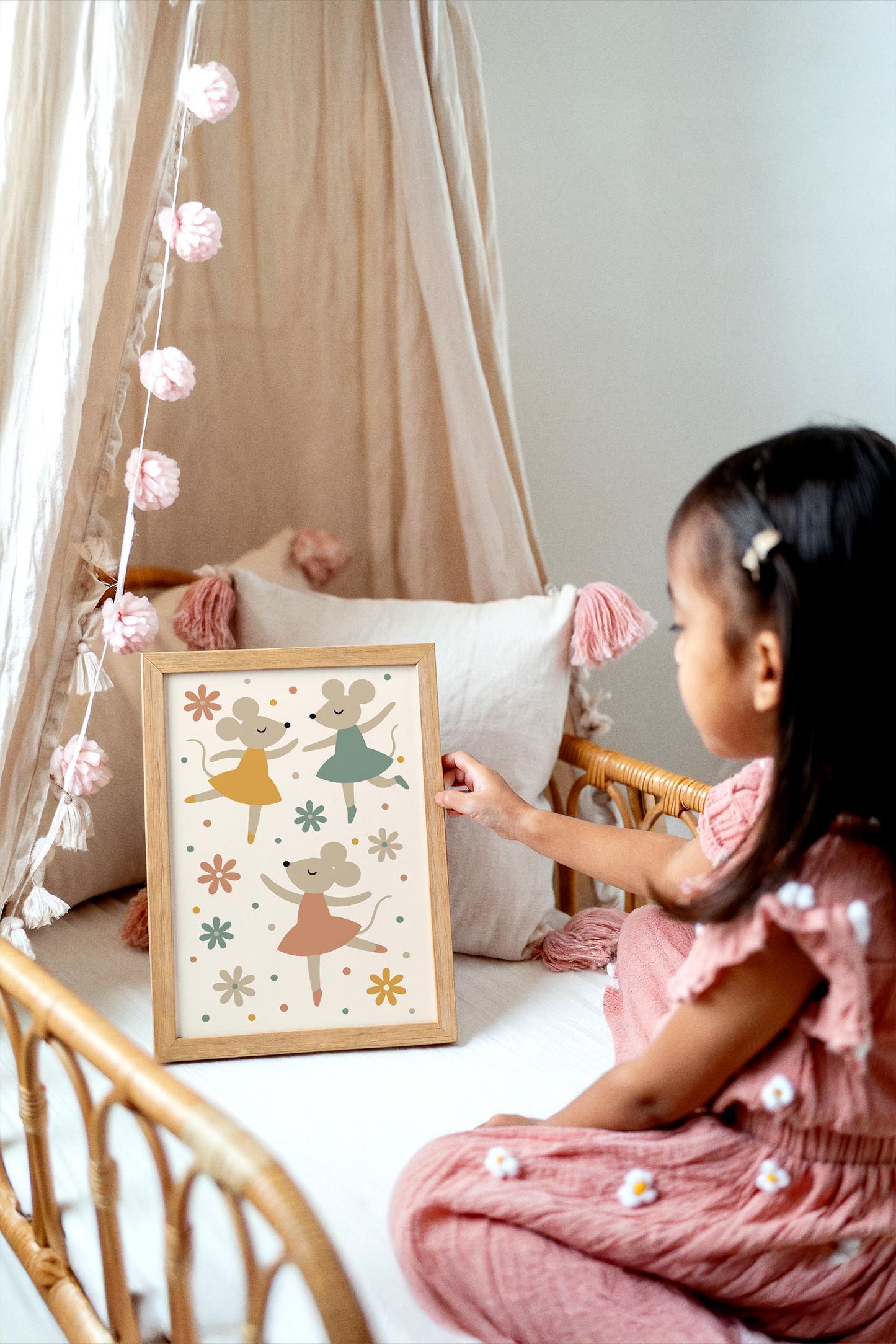 Little Mice Ballet Print - Cute Kids Wall Art