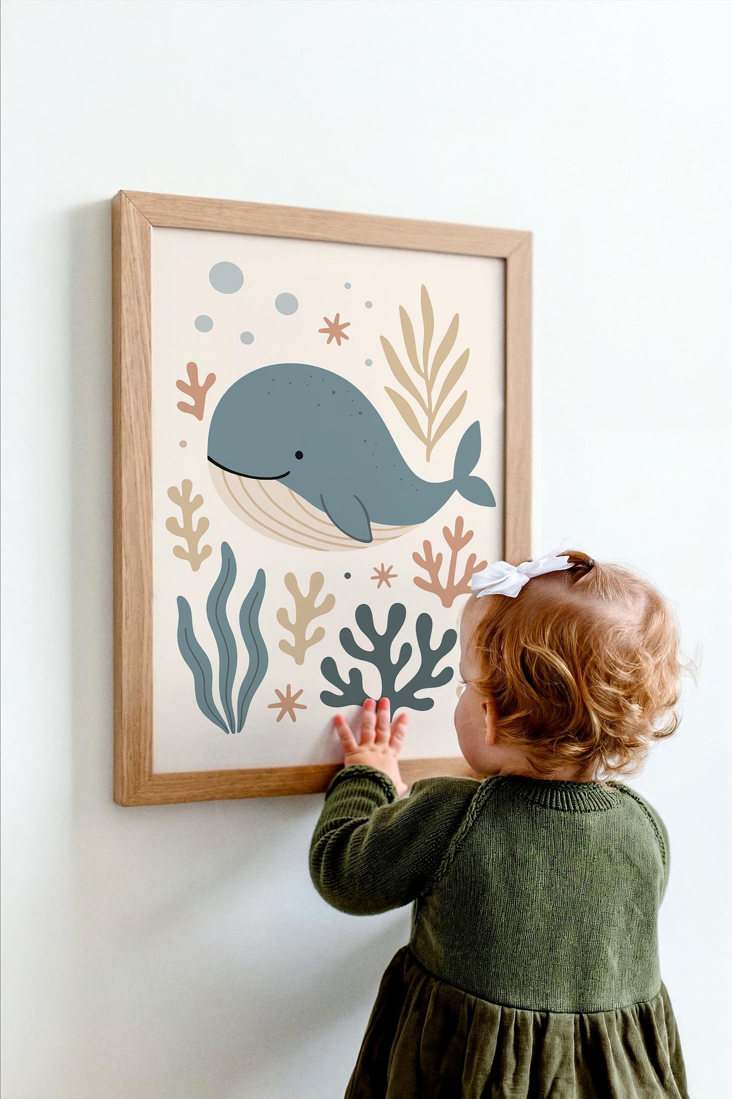 Cute Whale Poster – Ocean Nursery Wall Art