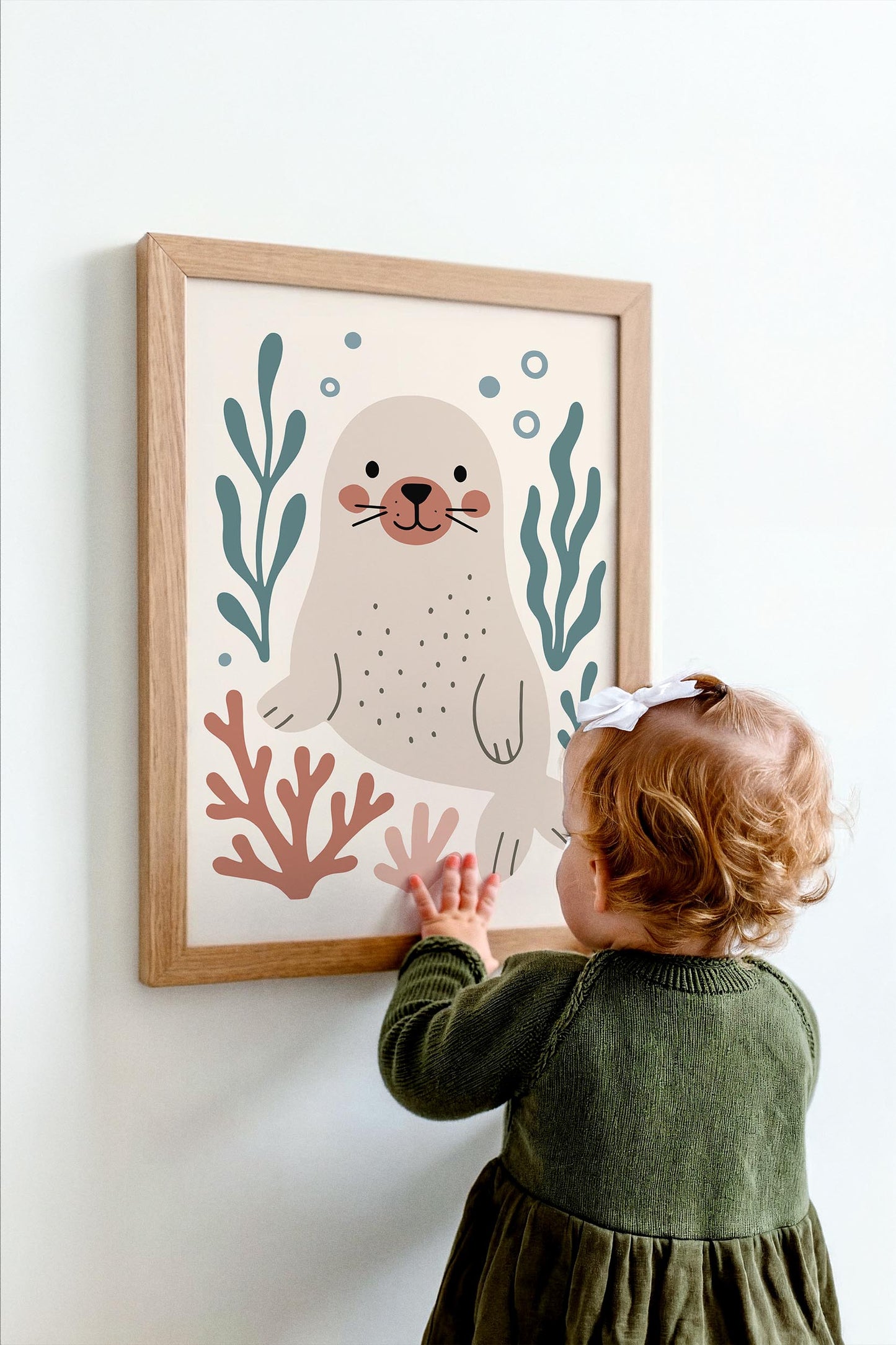 Cute Seal Poster – Kids Room Wall Art