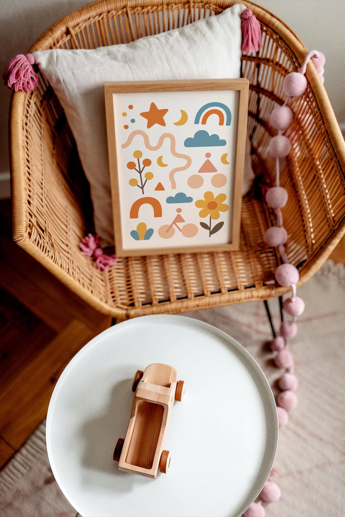 Abstract Kids Room Decor Poster – Playful & Modern Wall Art