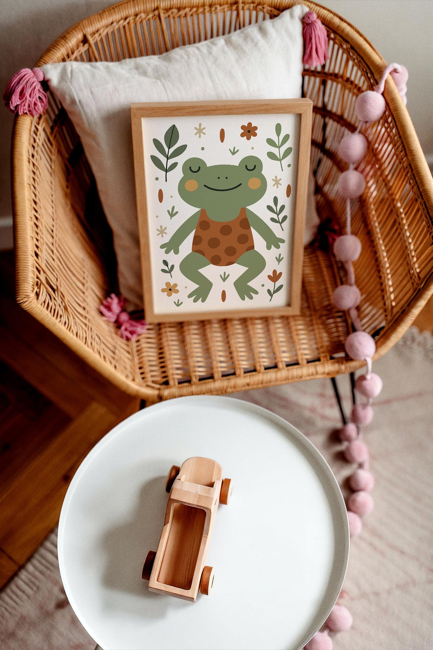 Cute Frog Print -  Kids Wall Art