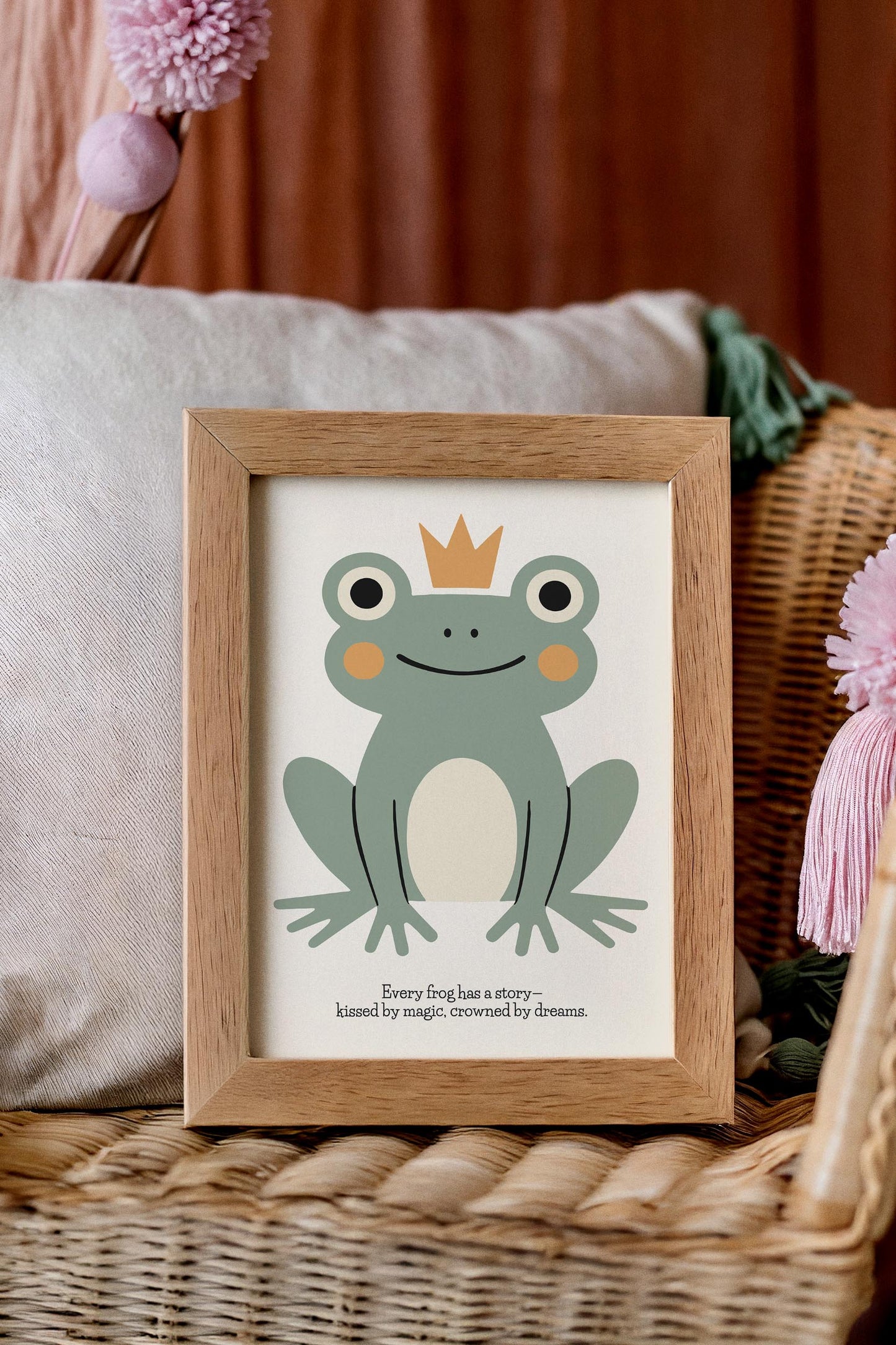 Magical Frog Poster – Kids Room Wall Art