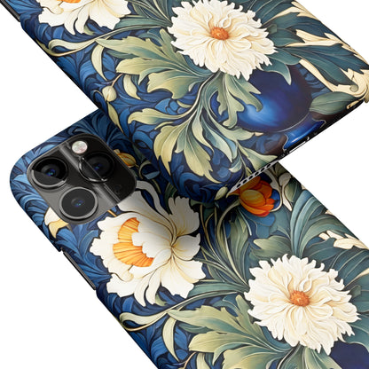 Victorian Blue Flowers iPhone Case