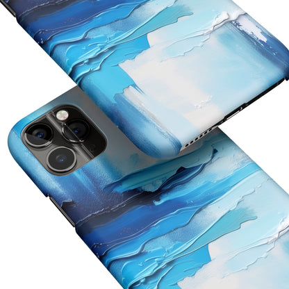 Abstract Ocean Painting Blue iPhone Case