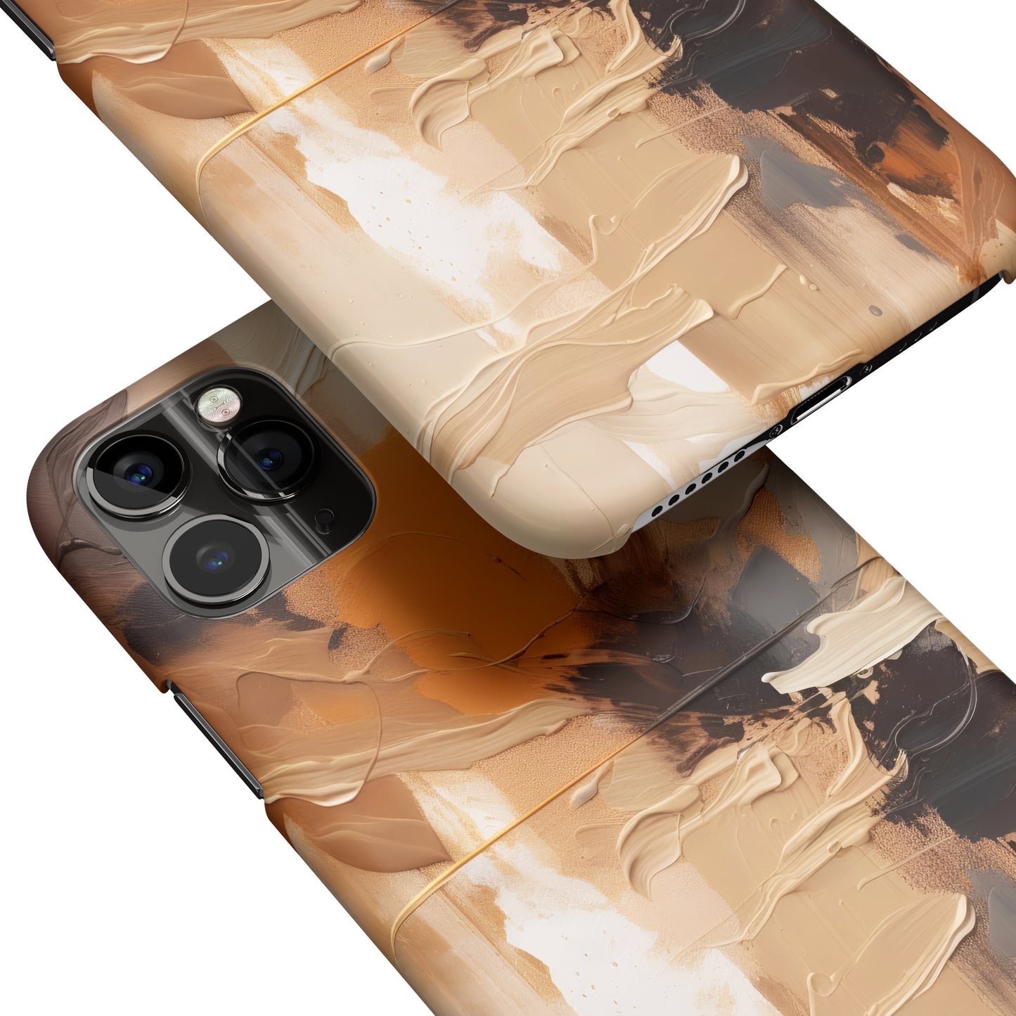 Neutral Colors Abstract Painting iPhone Case