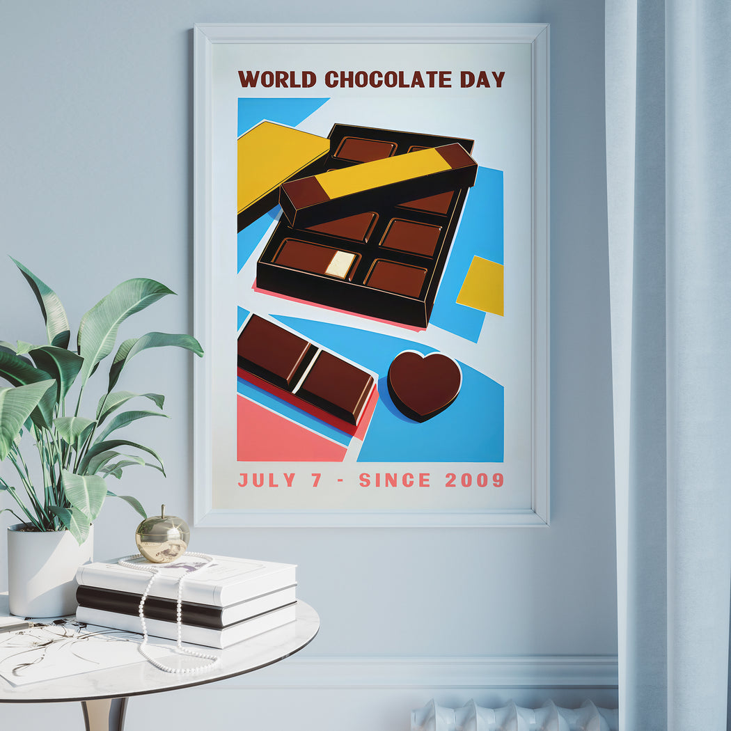 Retro WORLD CHOCOLATE DAY Poster