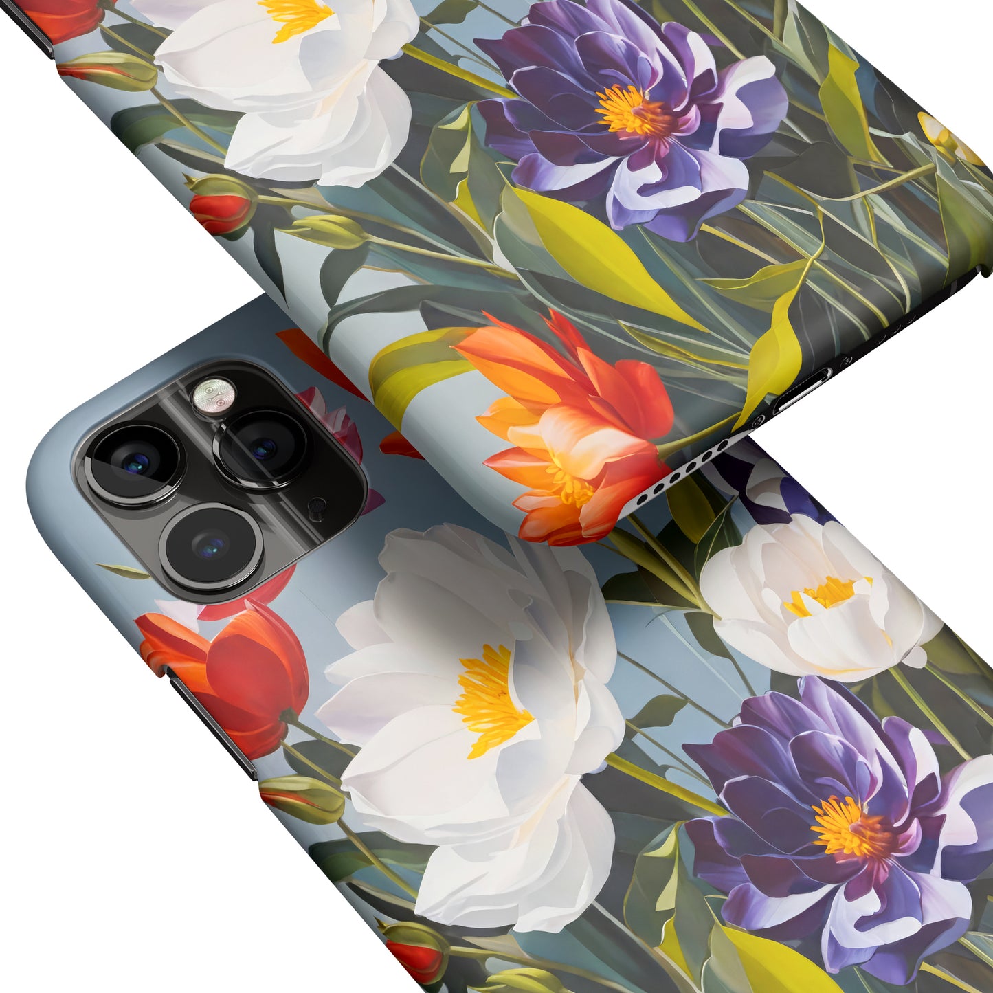 Retro Flower Painting iPhone Case