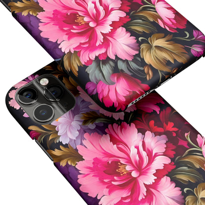 Pink Peonies Flowers iPhone Case