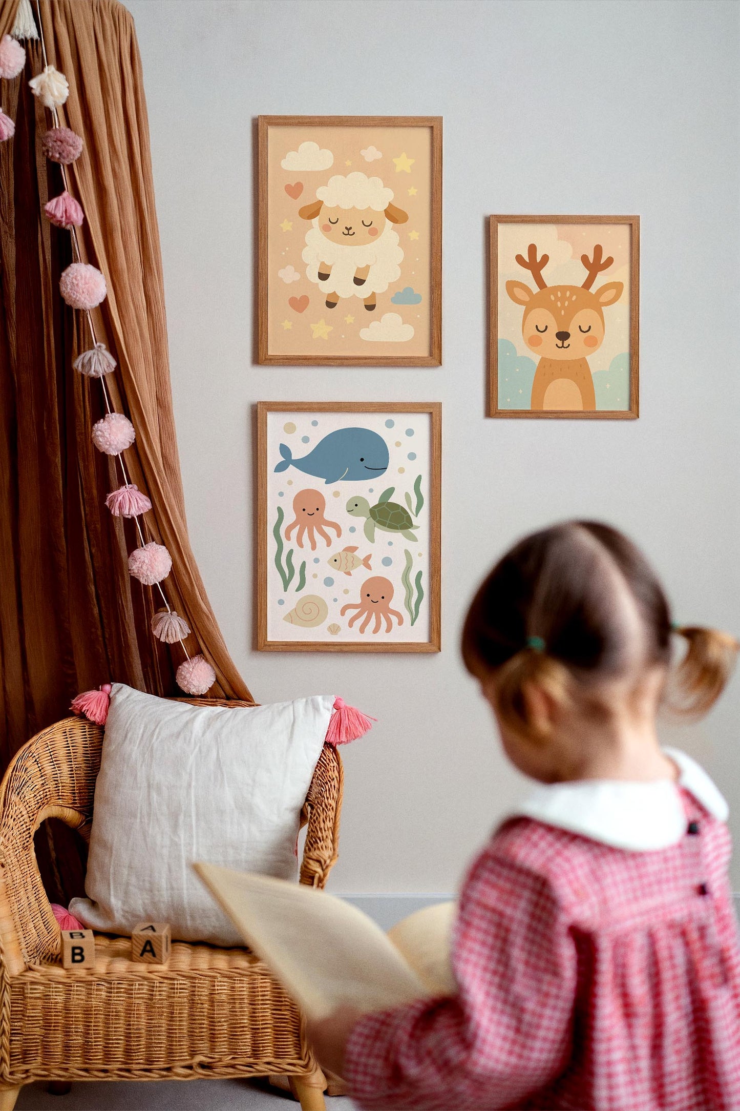 Nautical Animals Poster – Coastal Wall Art