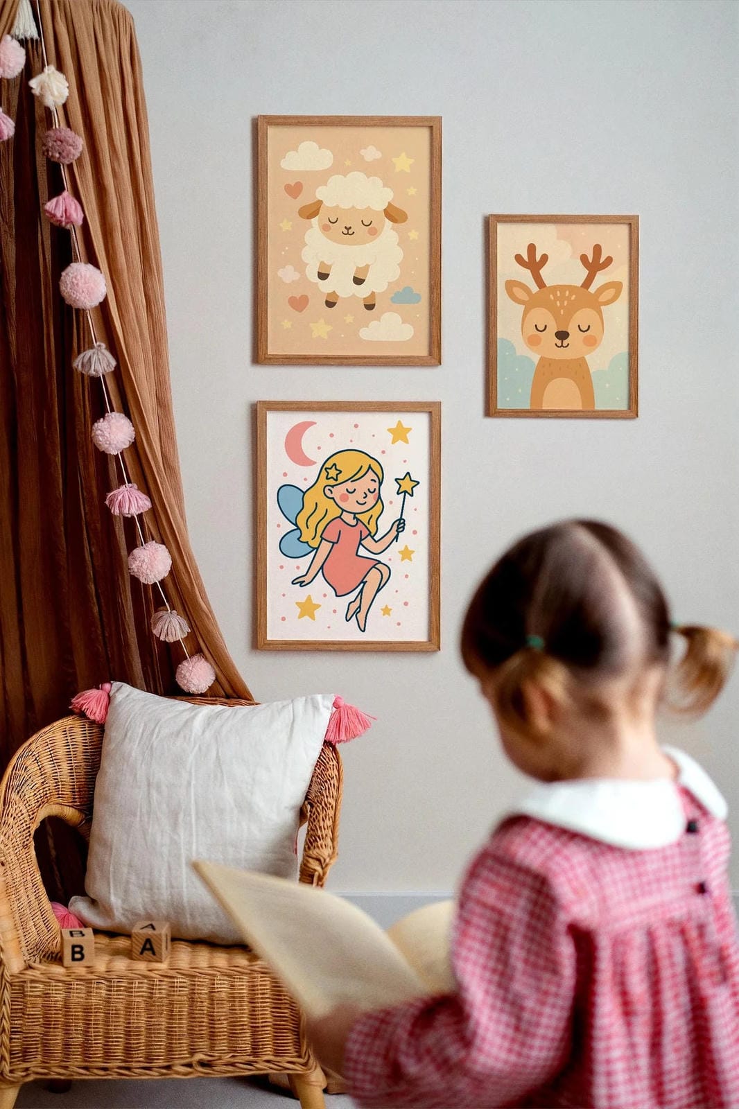 Little Fairy Wall Art Print – Magical Kids’ Room Decor