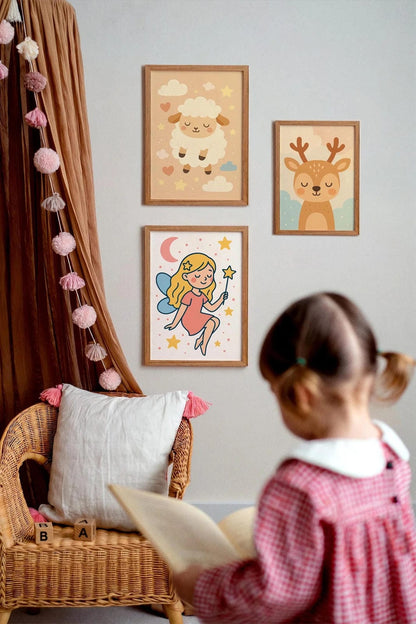 Little Fairy Wall Art Print – Magical Kids’ Room Decor